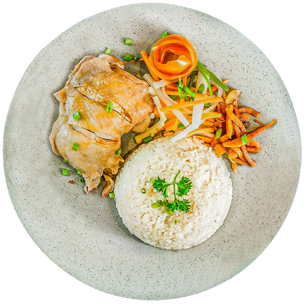 Enjoy the taste of Singapore with our signature Hainanese Chicken Rice at Shiok, Colombo.