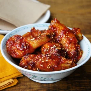 Extra potion of chicken (soy/fried chili)